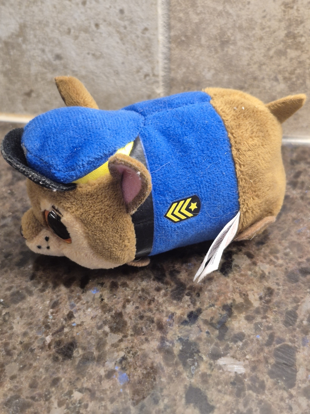Ty Paw Patrol CHASE Blue Brown Beanie Boo Small Stuffed Animal Toy Stackable